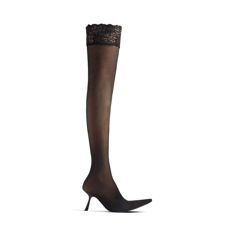 Women's New Flex 90mm Over-the-knee Boot in Black/white - 1