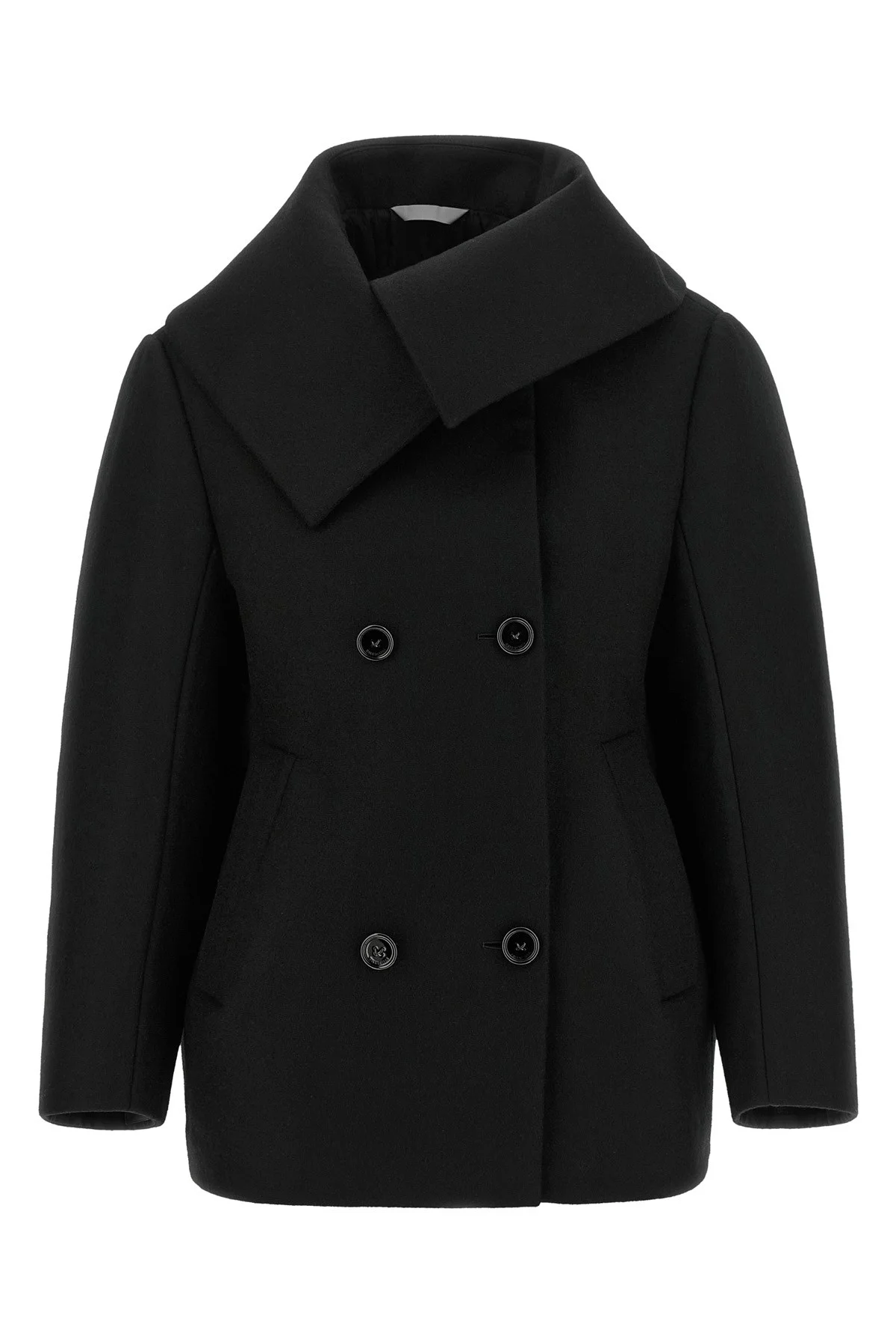 Asymmetrical Neck Caban - 1