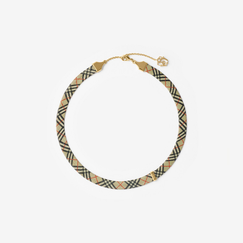Check Print Necklace 1