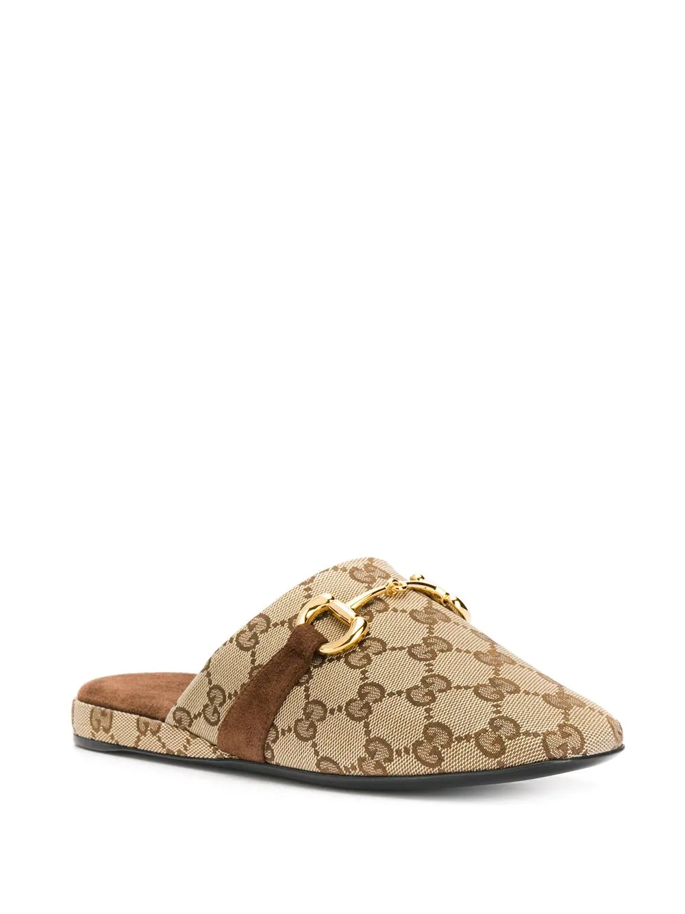 monogram print slippers - 2