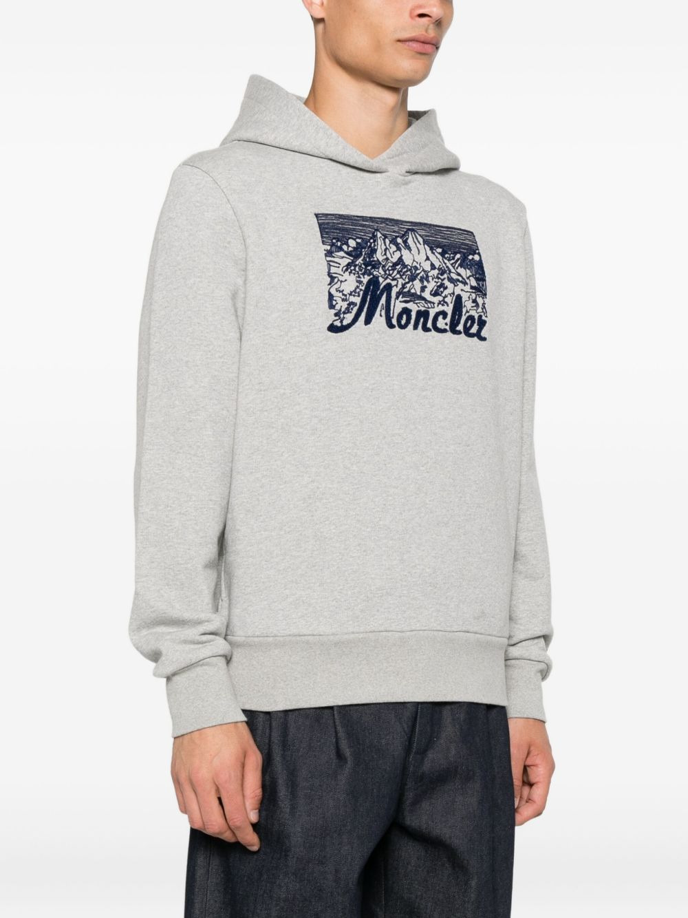 mountain-print hoodie - 3