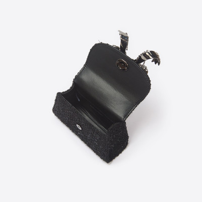 self-portrait Black Boucle Micro Bow Bag outlook