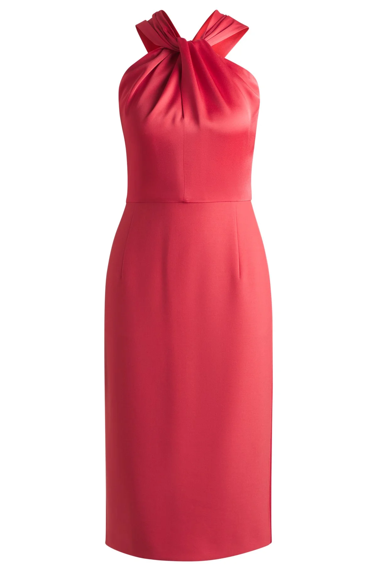 TWIST-DETAIL DRESS IN STRETCH FABRIC - 1