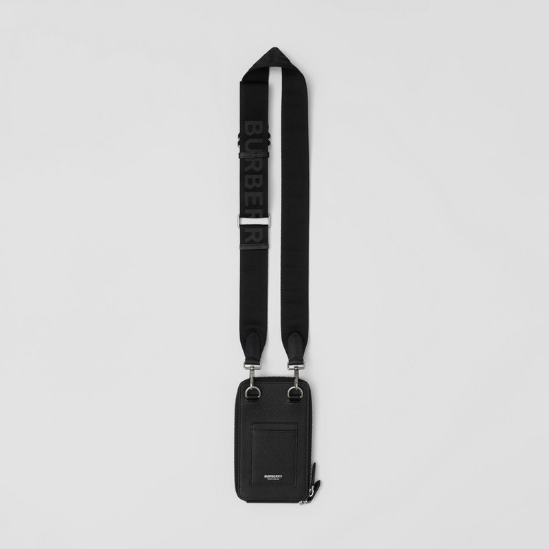 Grainy Leather Phone Case with Detachable Strap 8