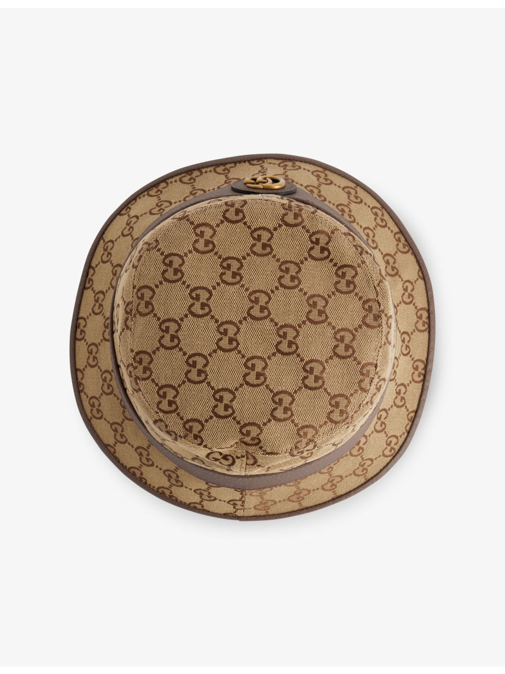 Monogram-pattern cotton-blend bucket hat - 4