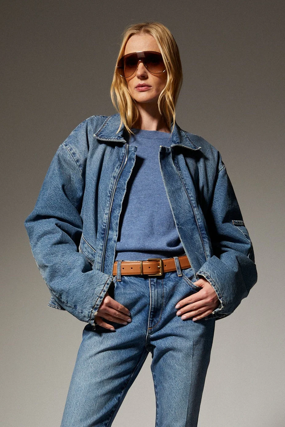 ARIELLE DENIM JACKET - 1