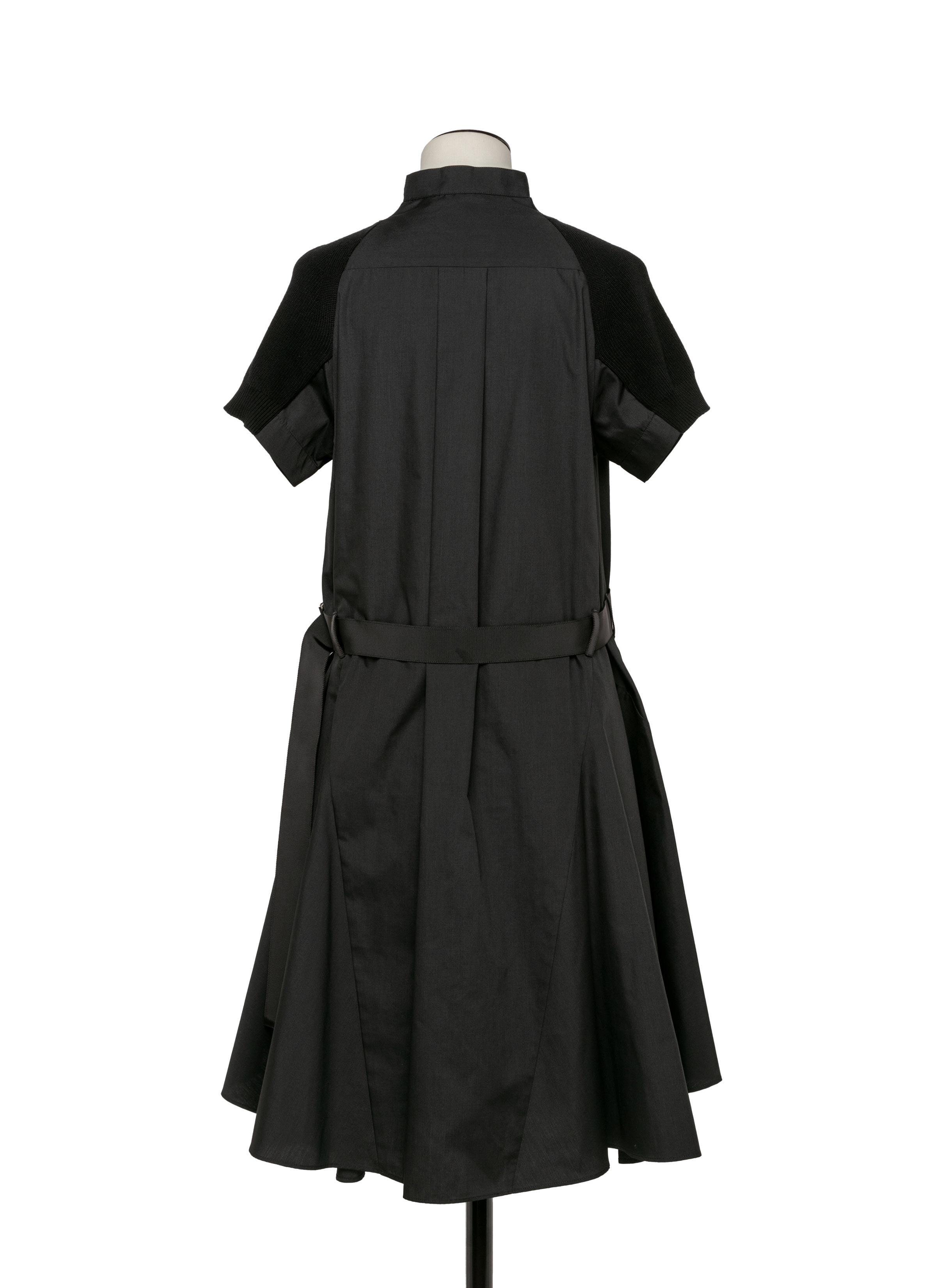 Cotton Knit x Cotton Poplin Dress - 3
