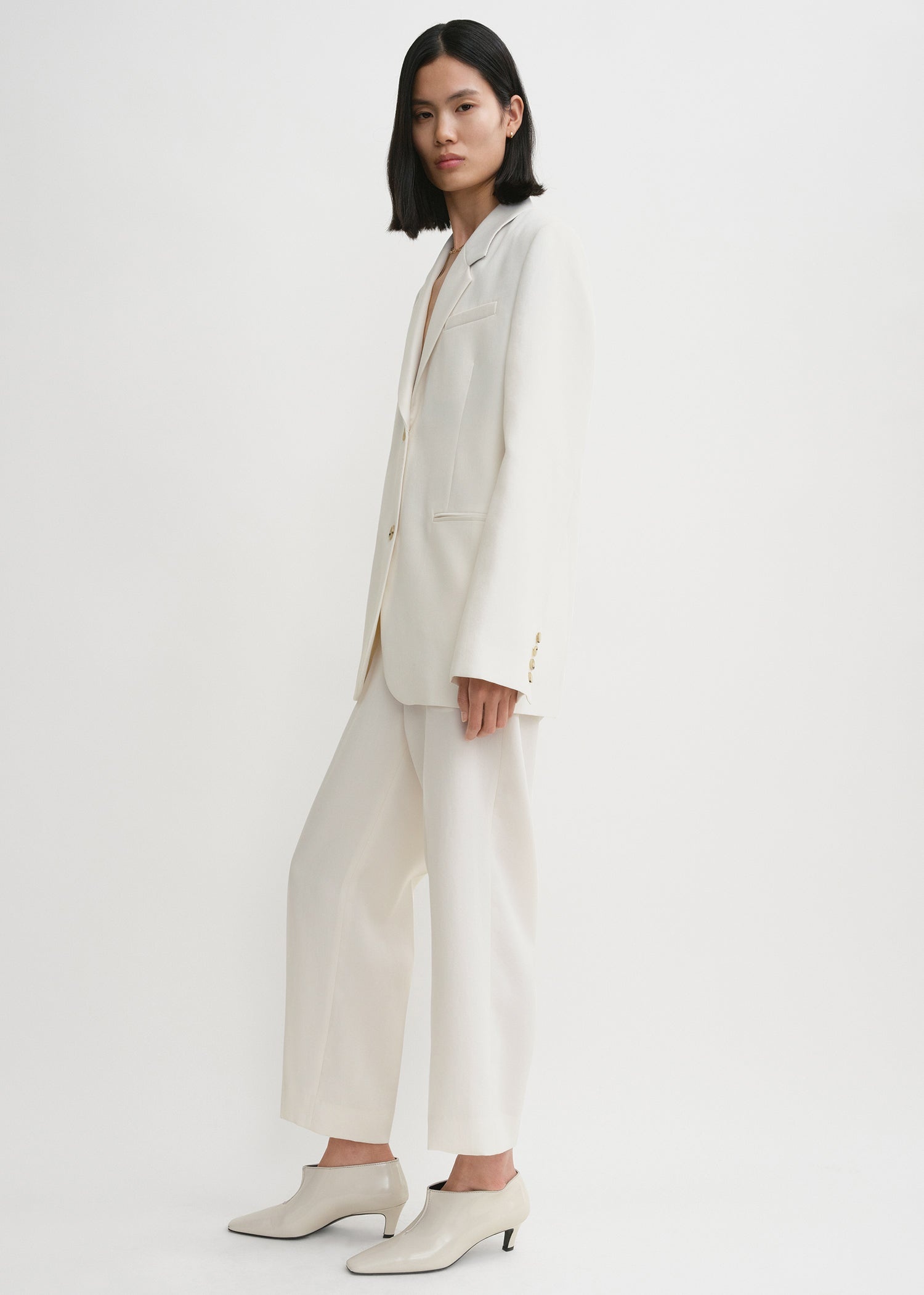 Tailored suit jacket off white - 5