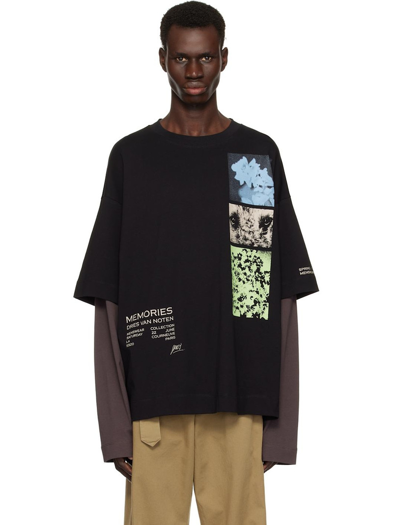Black Layered T-shirt - 1