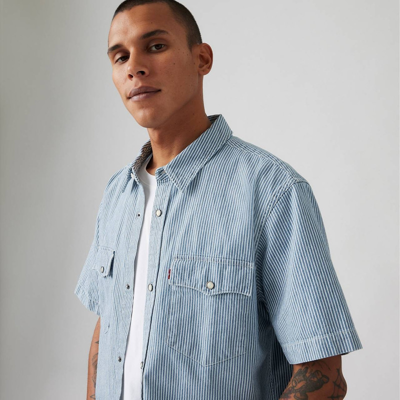 SHORT SLEEVE RELAXED FIT WESTERN SHIRT 5