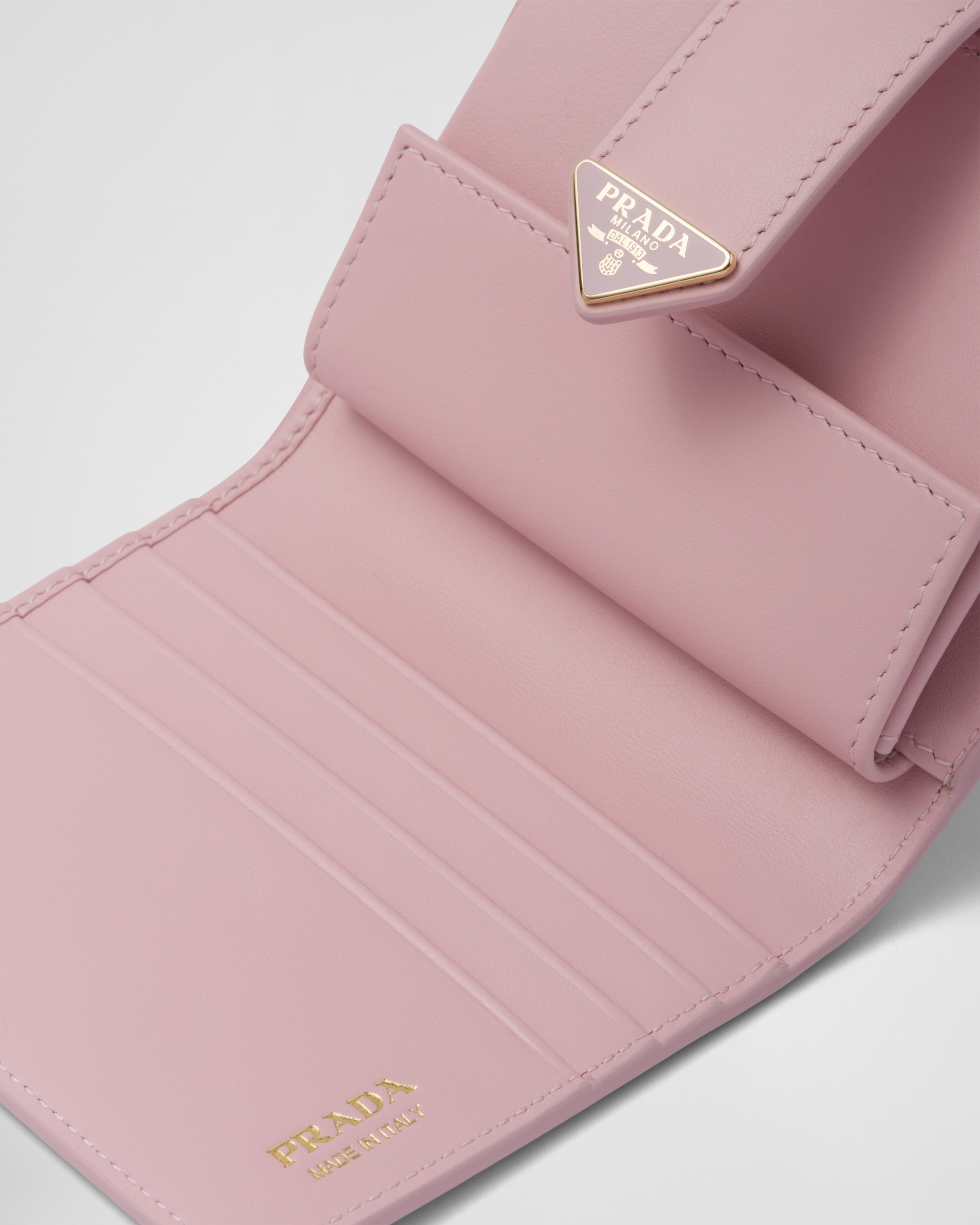 Small Saffiano and smooth leather wallet - 5