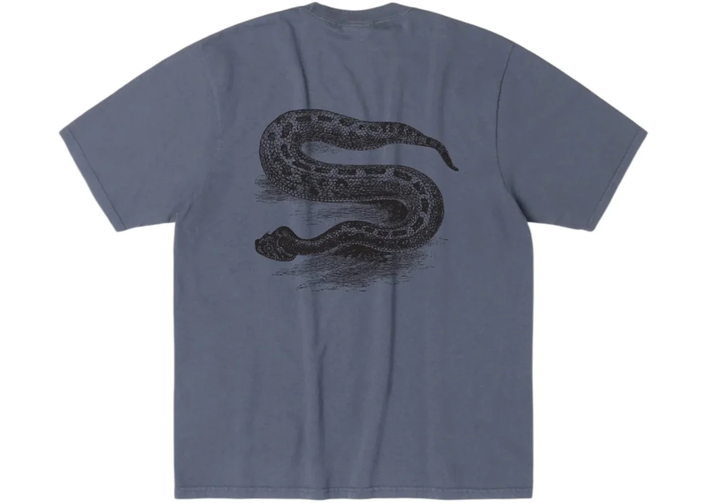 Stussy Serpent Pigment Dyed Tee Navy - 1