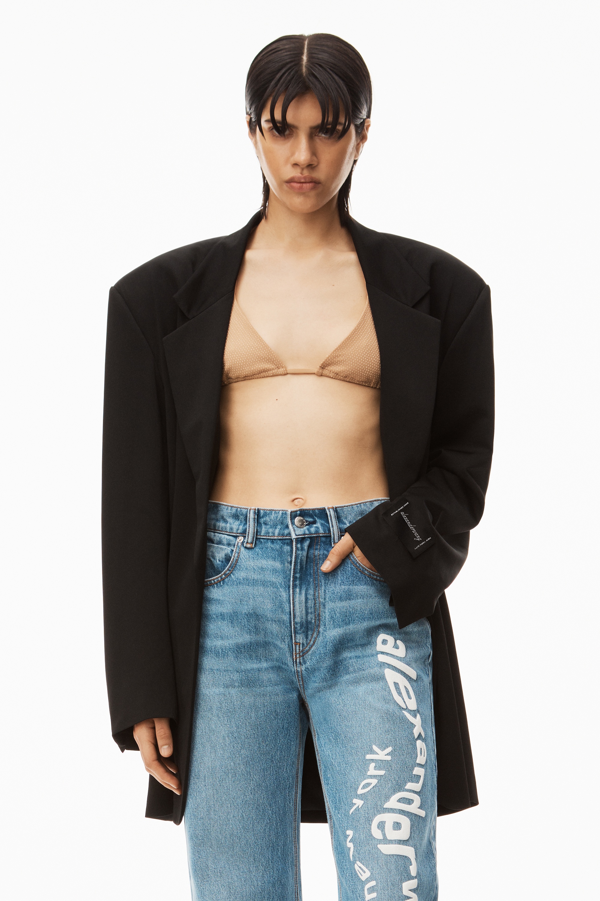 PUFF LOGO EZ - STRAIGHT LEG JEAN IN DENIM - 6