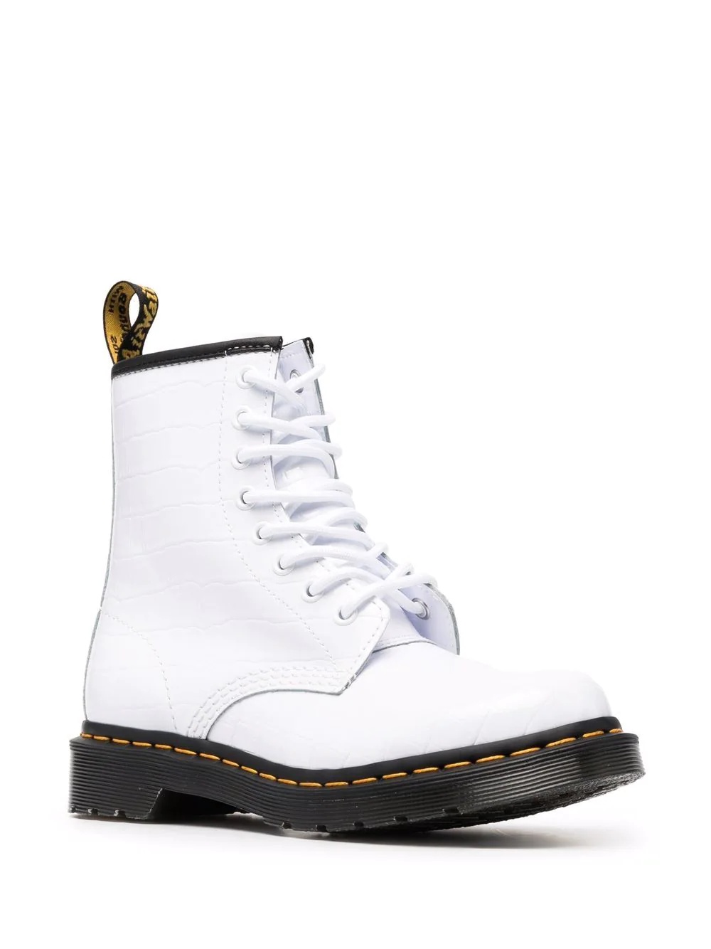 1460 white lace-up boots - 2