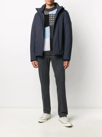 Herno hooded zip-up jacket outlook