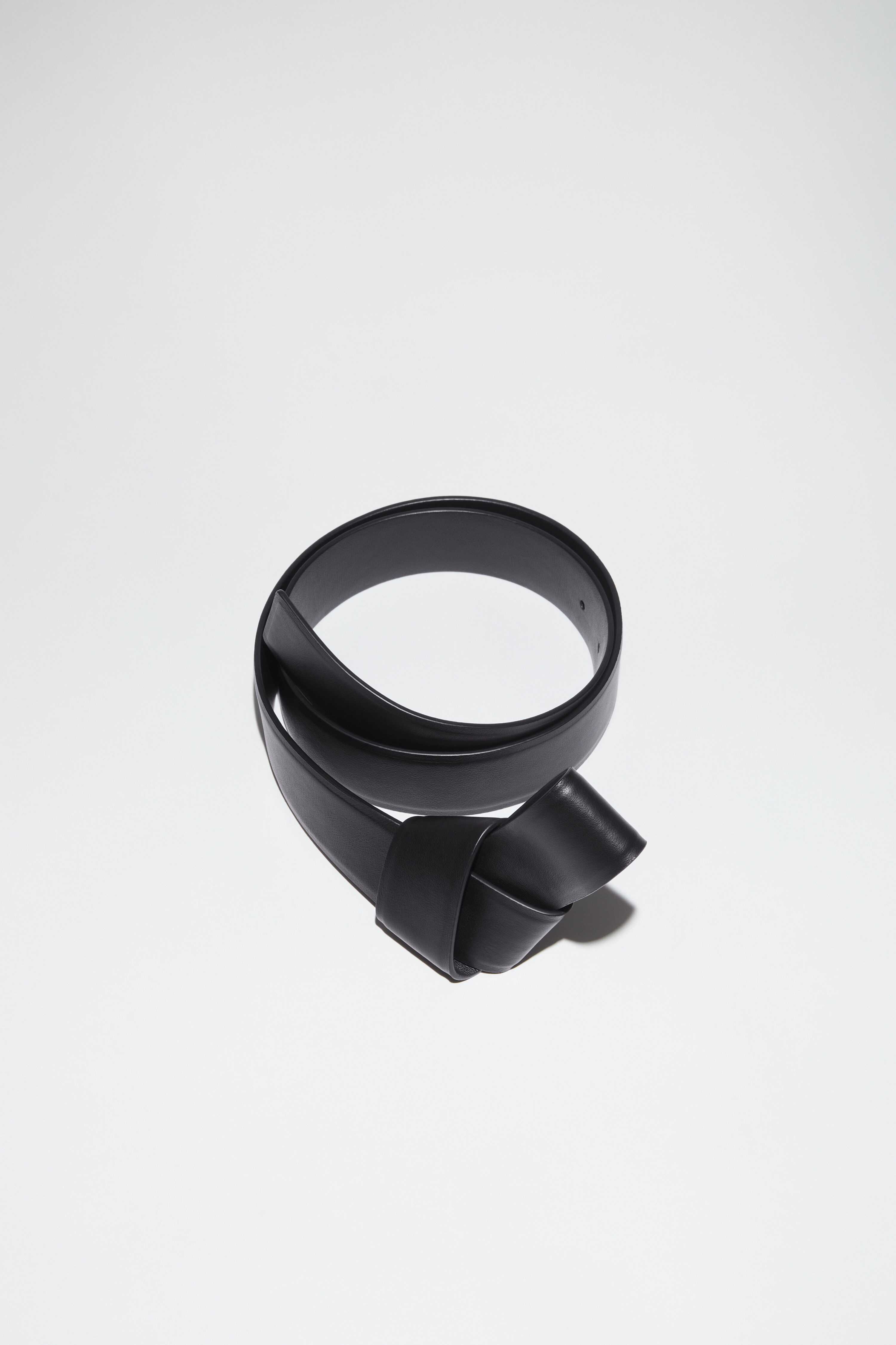 Musubi leather belt - Black - 1