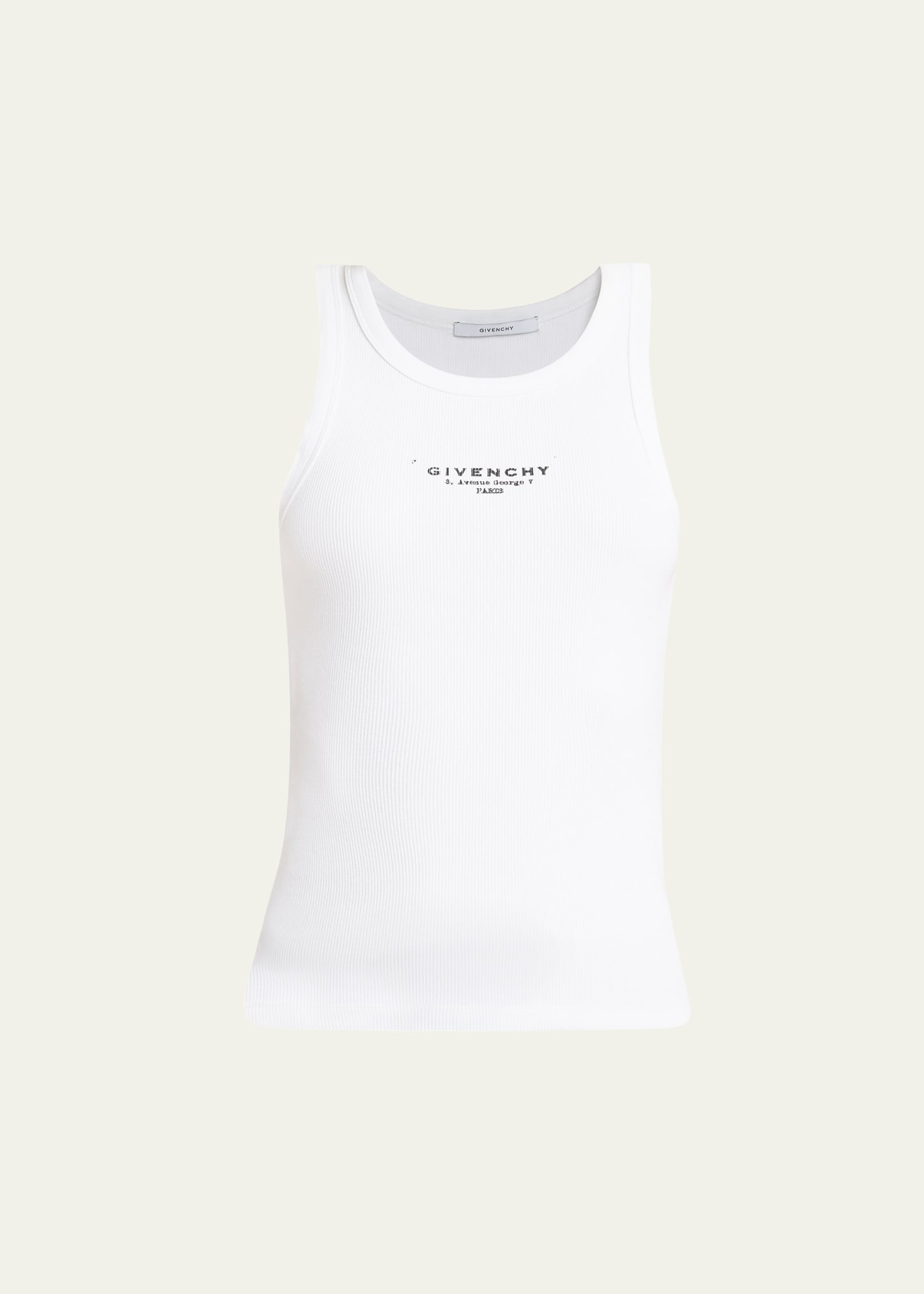 Archive Logo Stamp Print Tank Top - 1