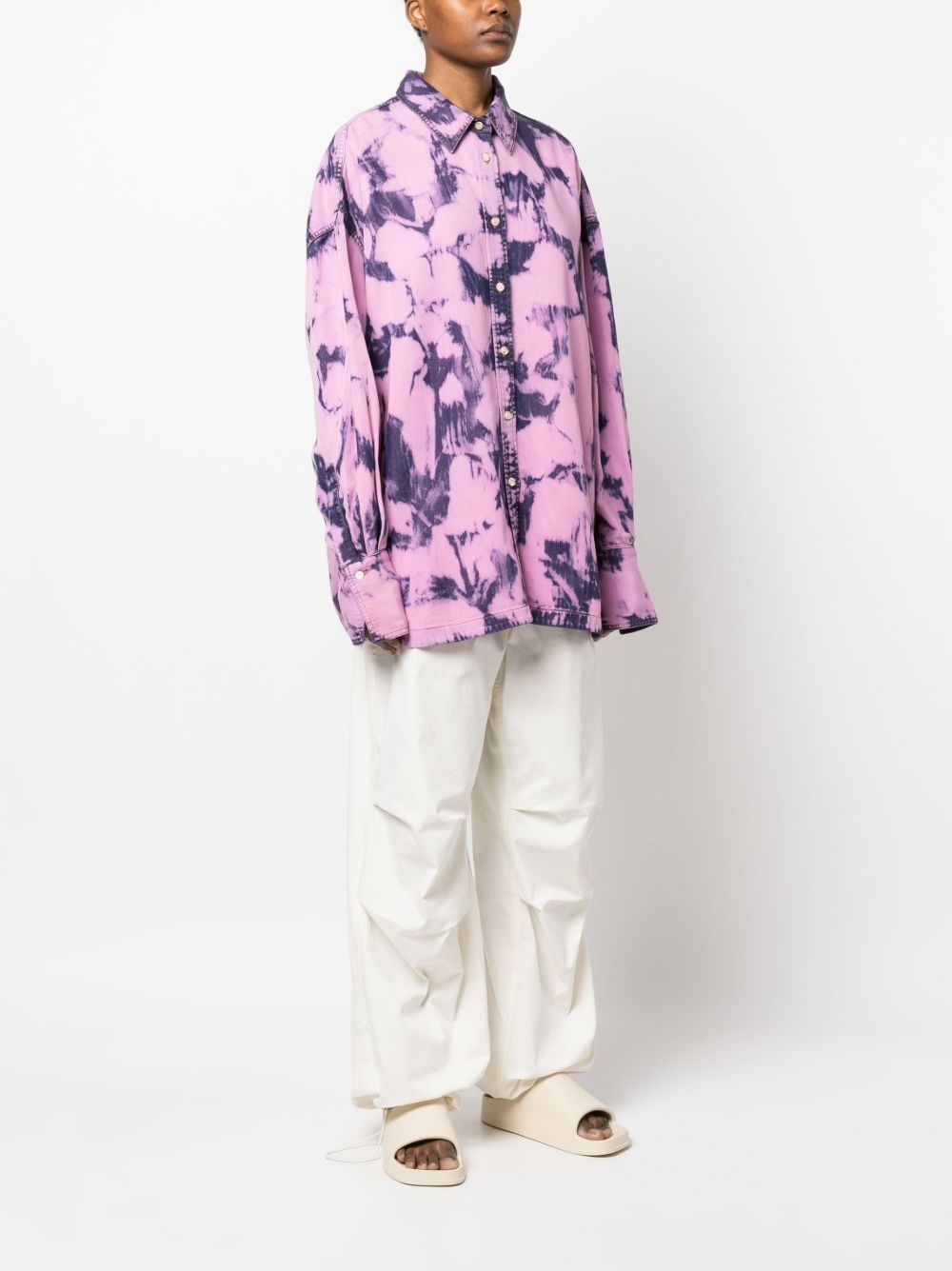 acid-wash TENCEL™ shirt - 3