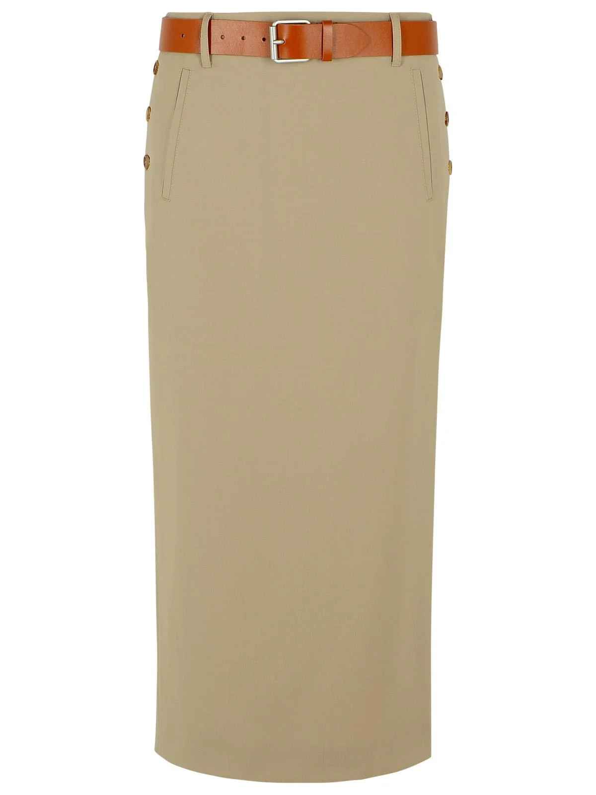 Moschino Beige Virgin Wool Skirt - 1