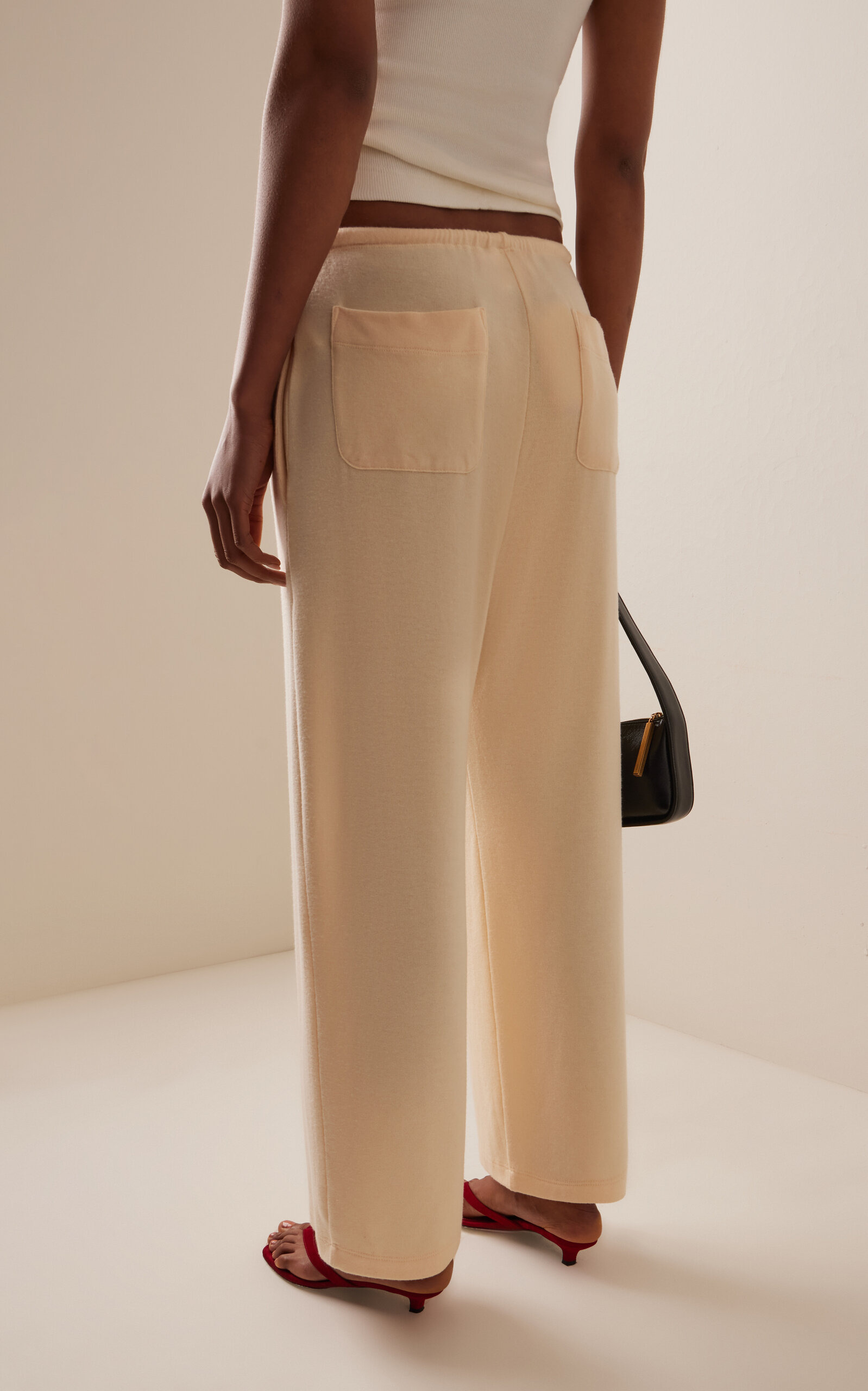 Lauren Knitted Cropped Pants ivory - 4