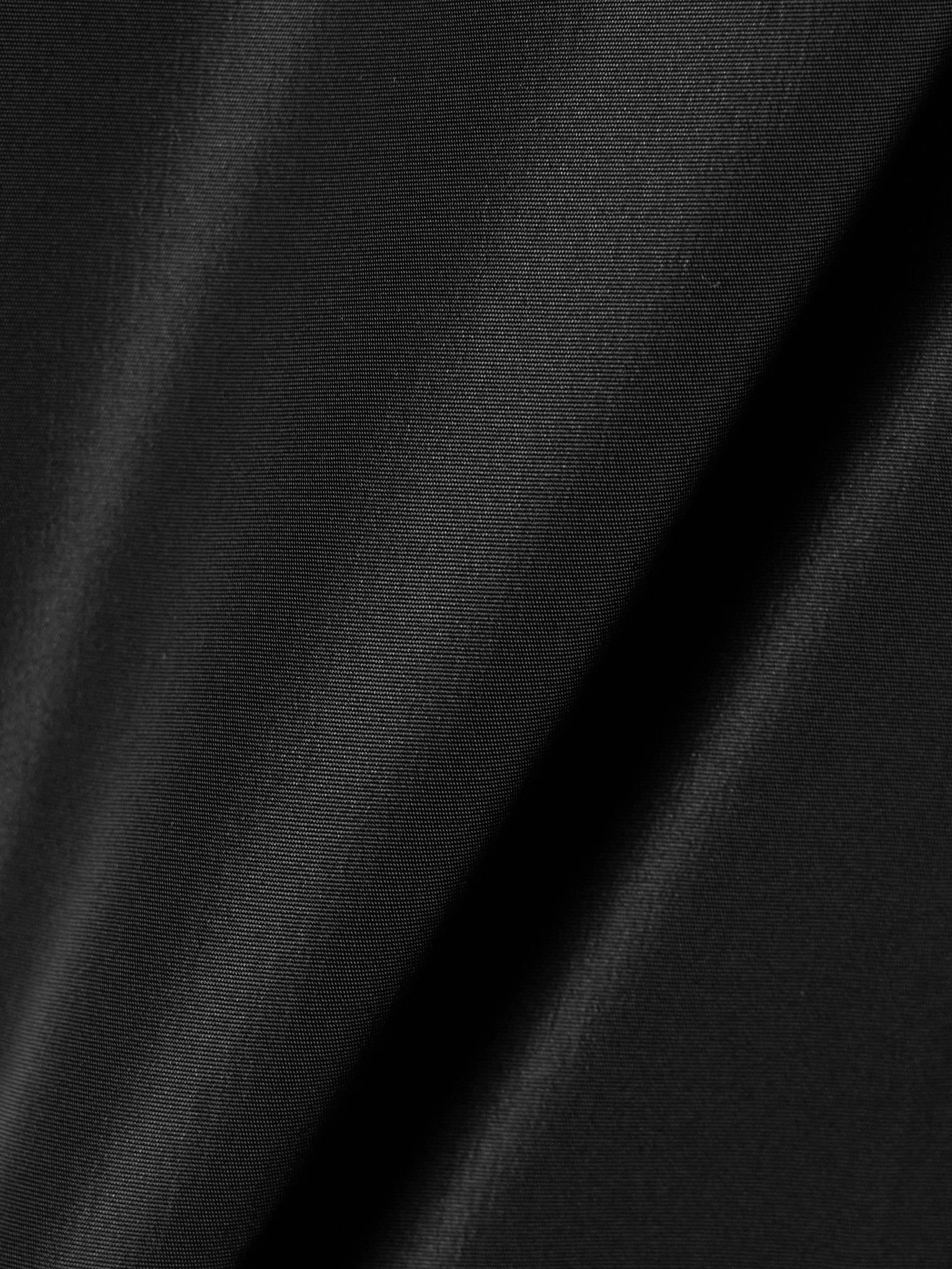 Pleated taffeta midi skirt Black - 5