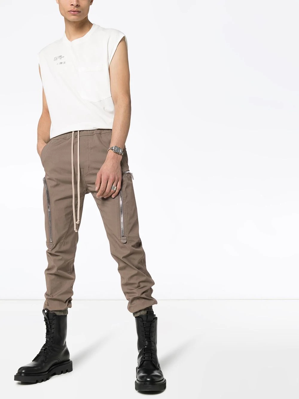 tapered cargo trousers - 2