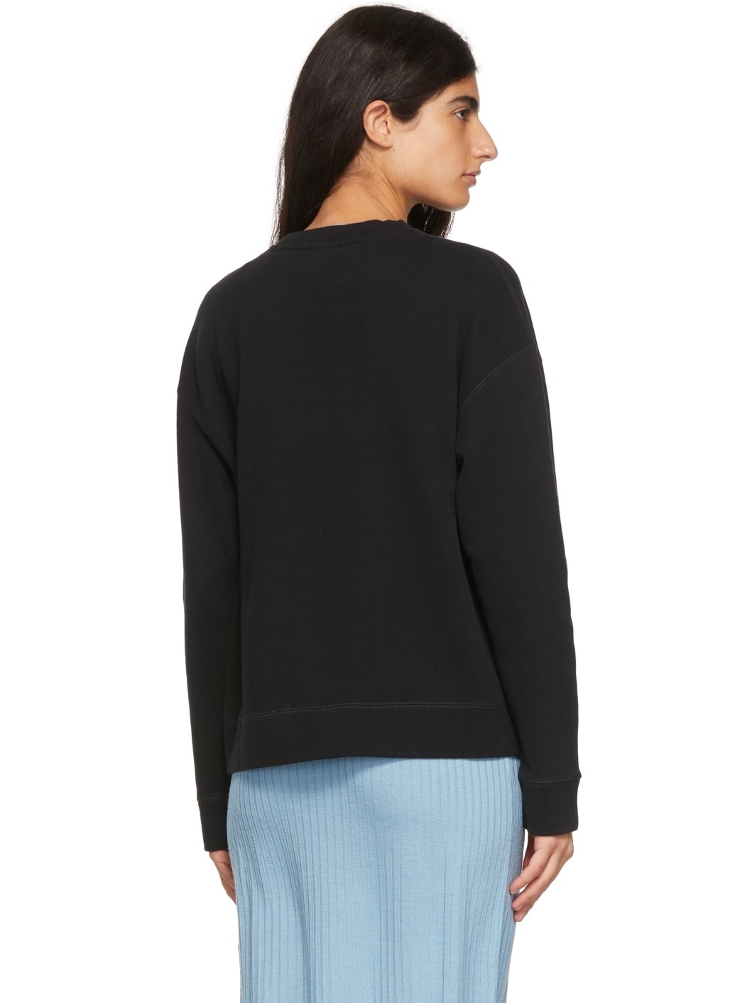 Black Cotton Sweatshirt - 3