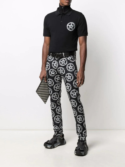 Moschino logo-print denim jeans outlook