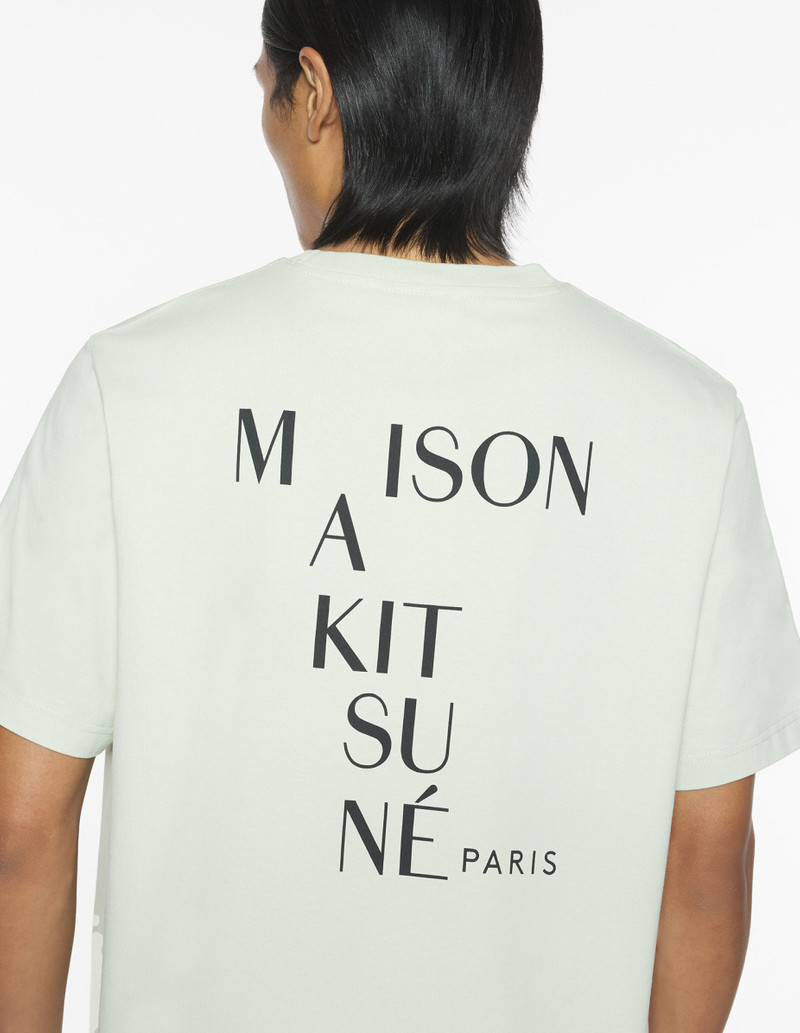 MAISON KITSUNE CROSSWORD COMFORT TEE-SHIRT 5