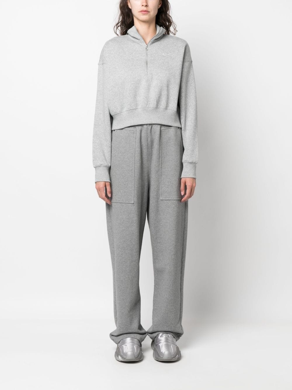 Phoenix cropped zip-up sweatshirt - 2