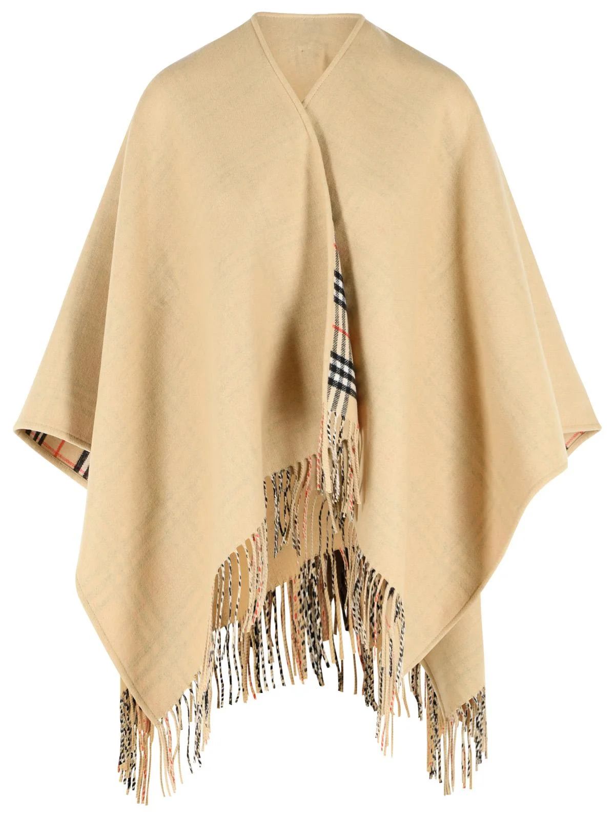 Burberry Beige Wool Cape Women - 1