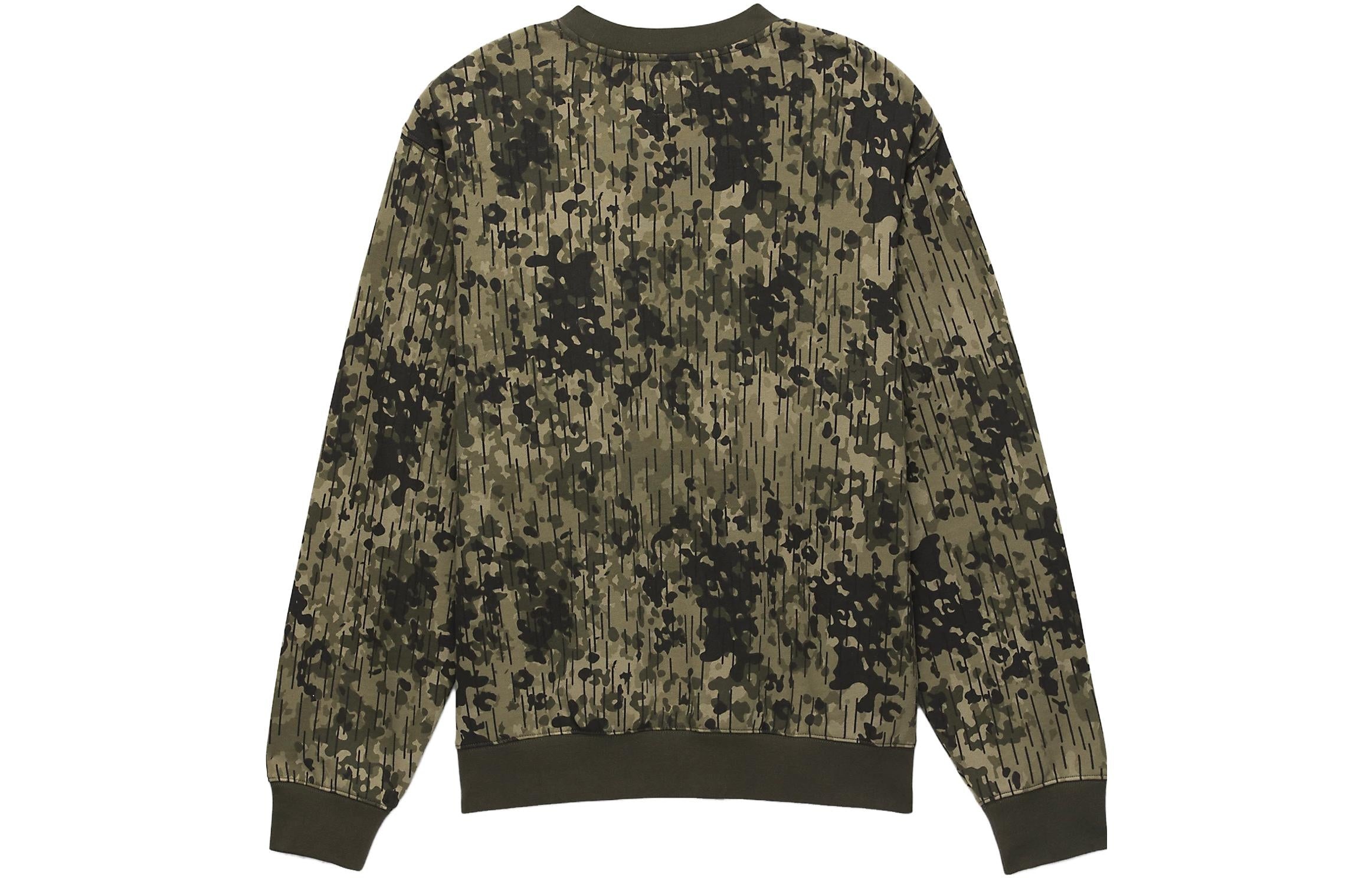 Vans Rain Camo Crew Sweatshirt 'Green' VN0008UKCBI - 2