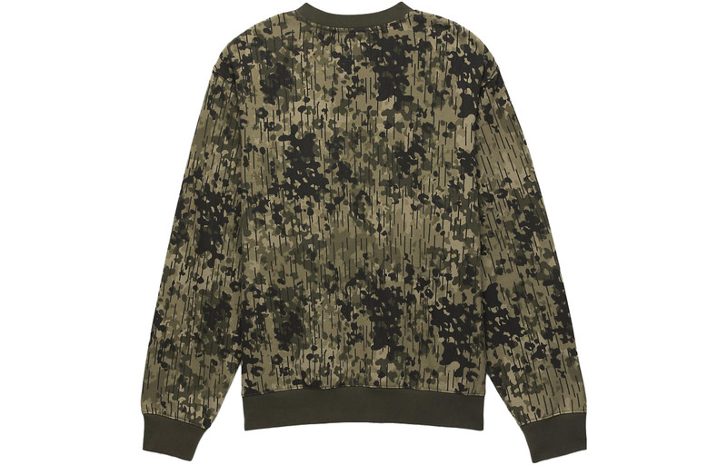 Vans Vans Rain Camo Crew Sweatshirt 'Green' VN0008UKCBI outlook