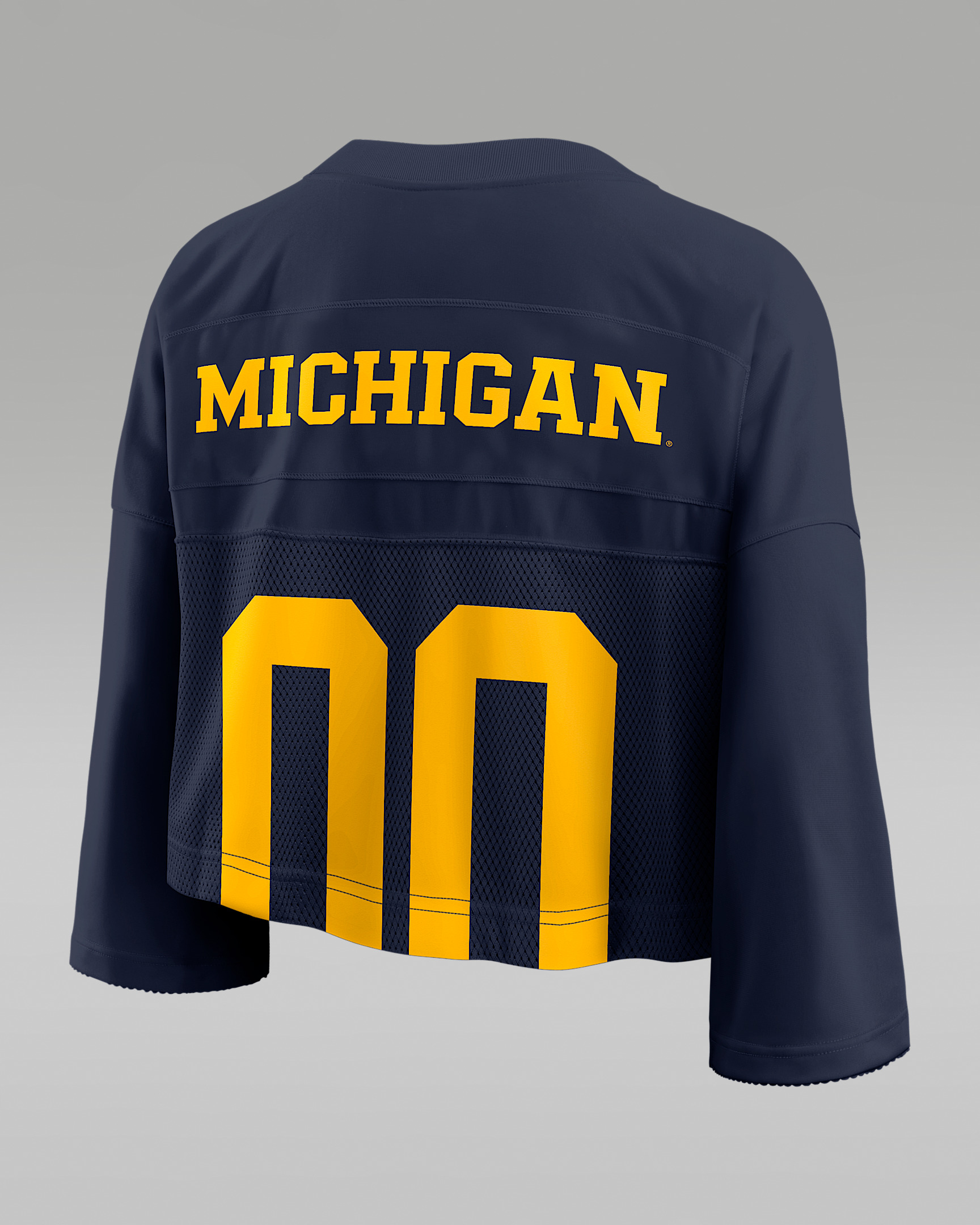 Michigan Jersey Women's Jordan Brand Dri-FIT College Cropped Top - 2