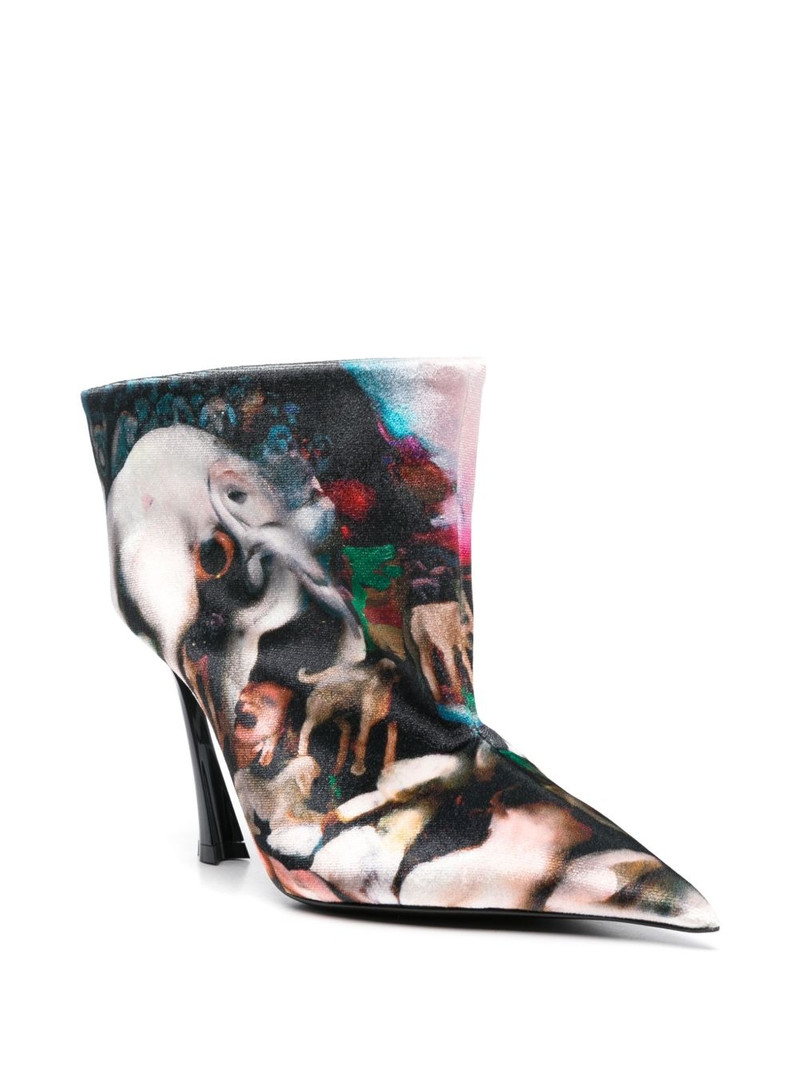 MUGLER x Ambera Wellmann 95mm velvet boots outlook