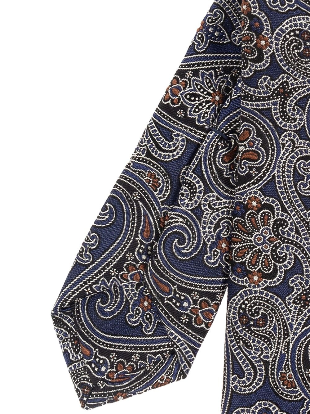 paisley-pattern silk tie - 3