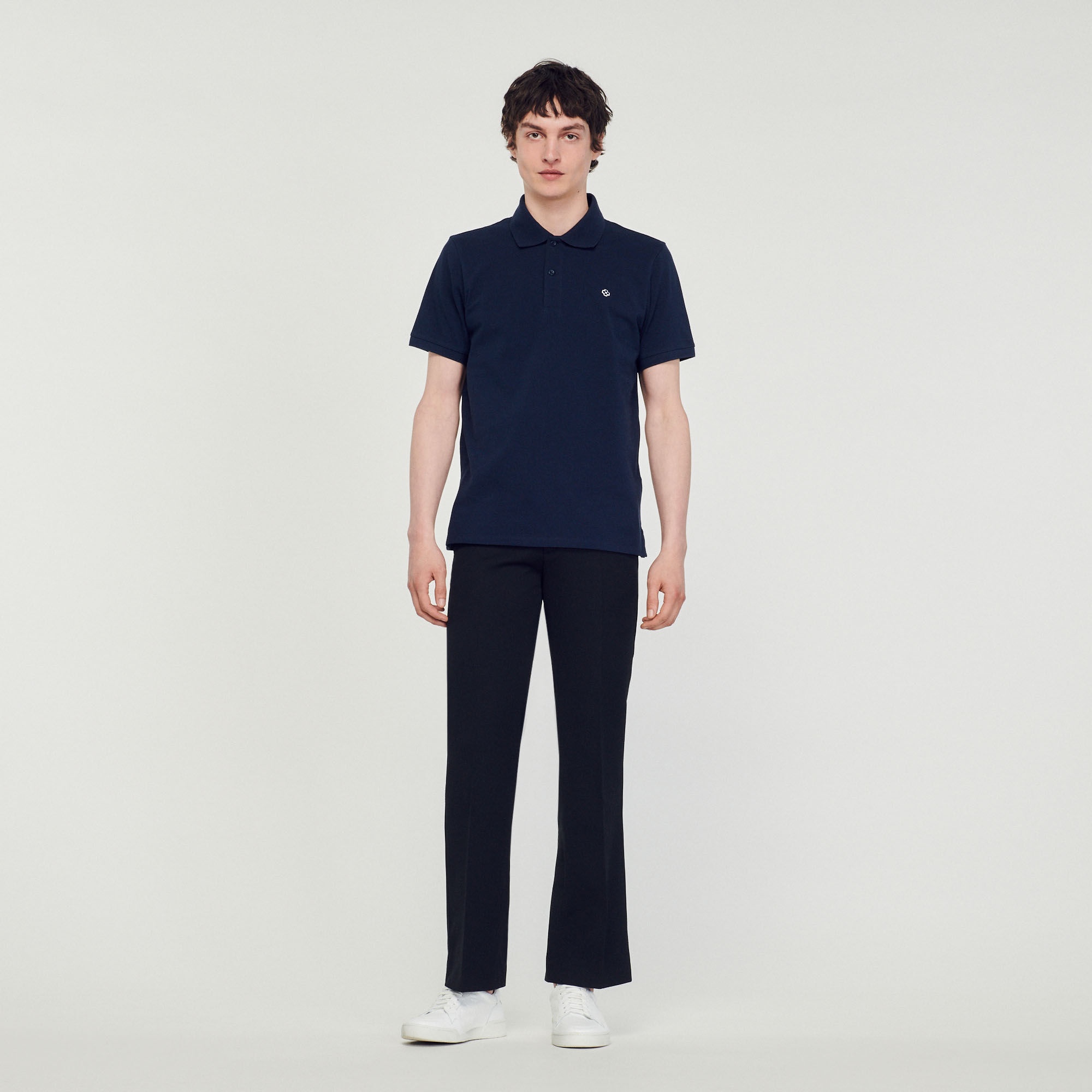 POLO SHIRT WITH SQUARE CROSS PATCH - 3