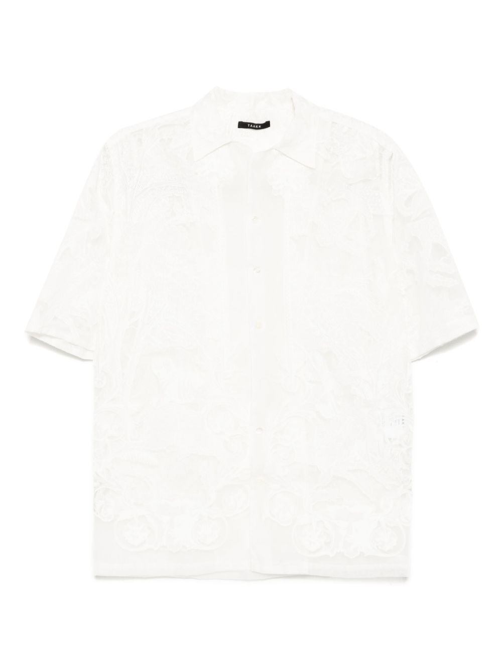 mesh embroidery shirt - 1