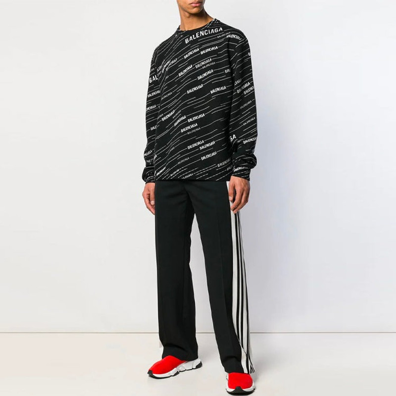 BALENCIAGA Jacquard Crewneck Sweater outlook