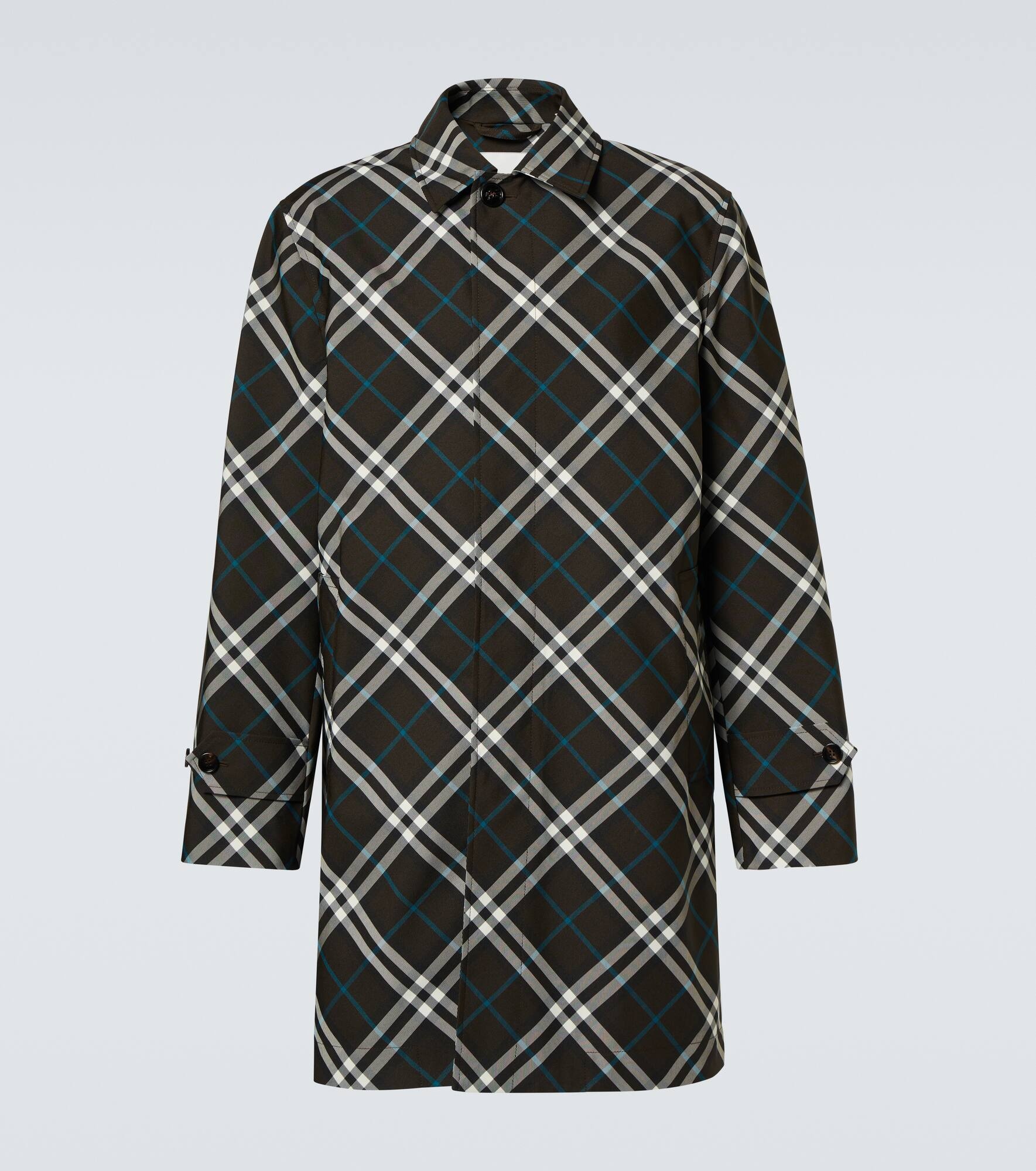 Burberry Check car coat - 1