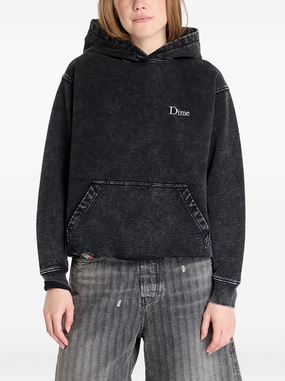 logo-embroidered hoodie - 4