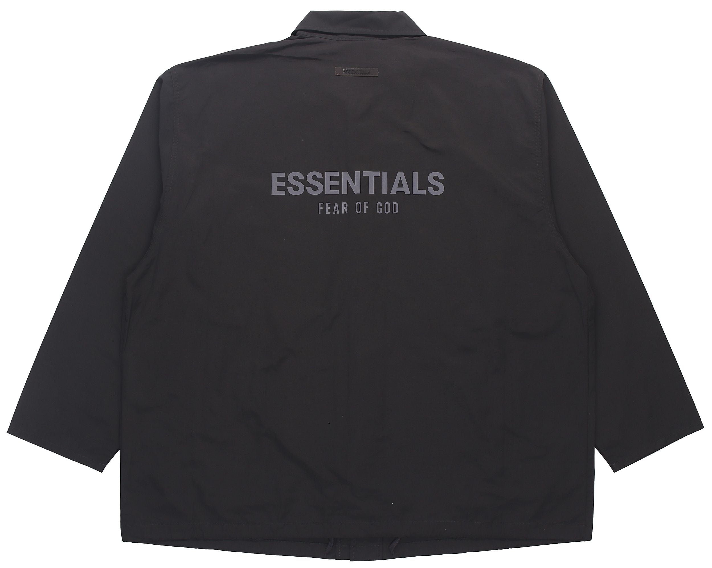 Fear of God Essentials SS21 Coaches Jacket Stretch Limo Black FOG-SS21-628 - 3