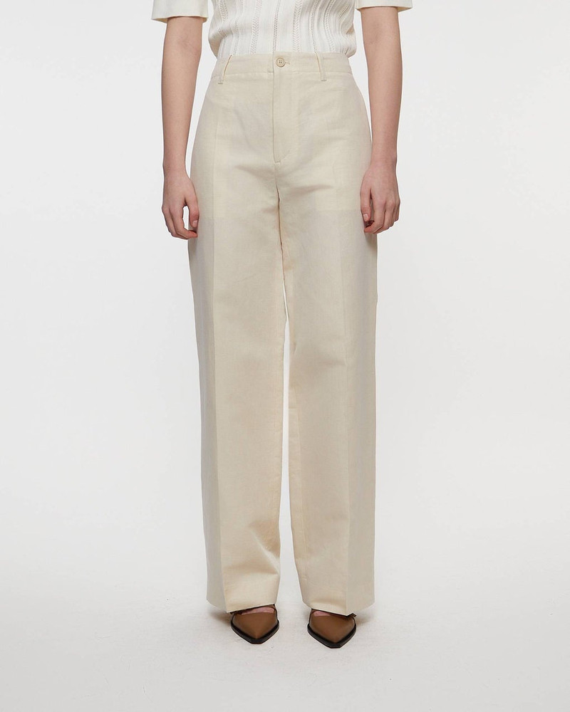 FILIPPA K Trousers Relaxed Straight Cream outlook