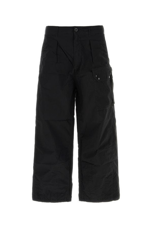 パンツ Ten-c NYLON CARGO TROUSERS BLACK Garment Dyed Nylon Tactel Trousers | Ten c ®