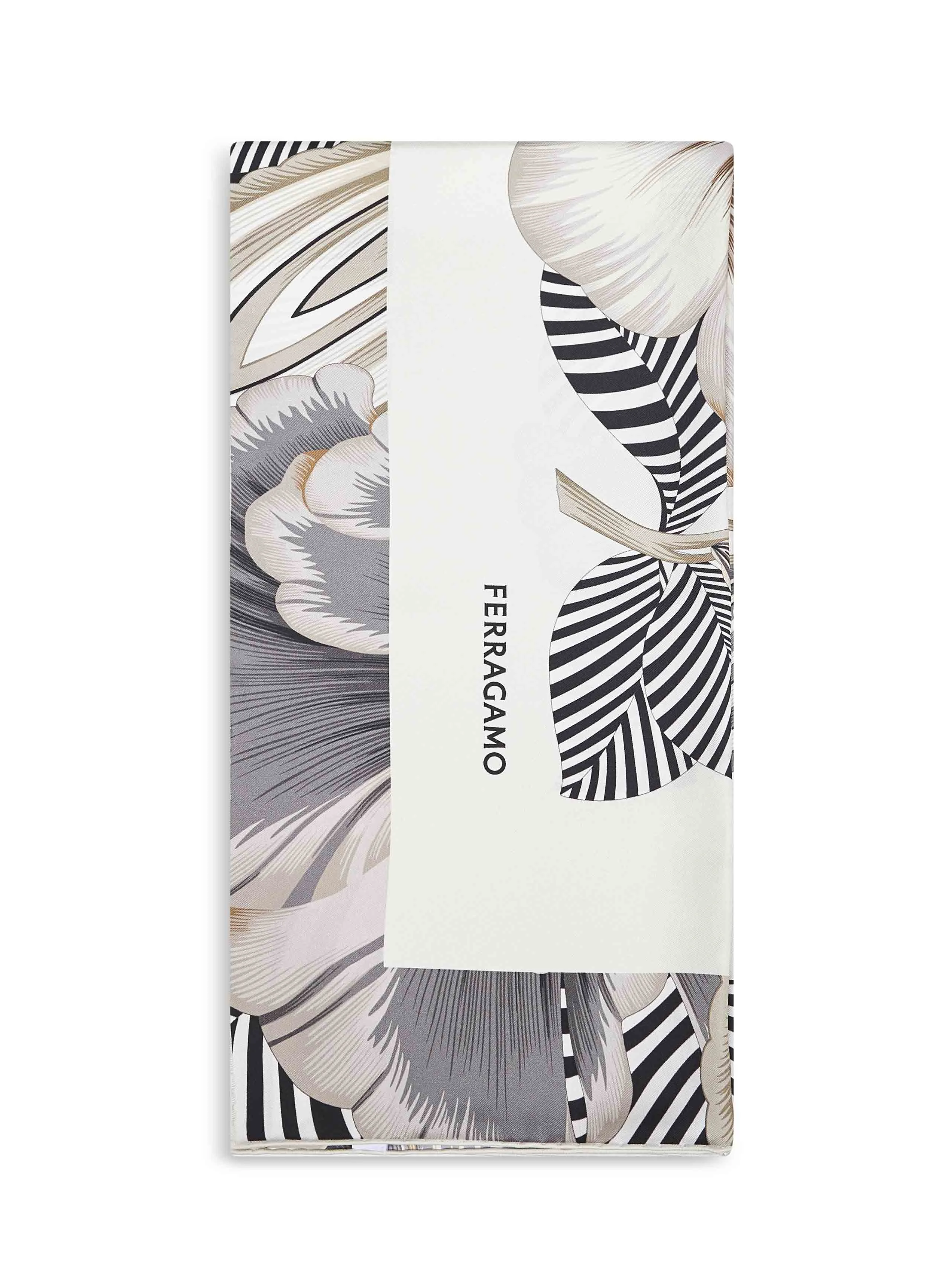 Ferragamo Women Brezza Print Silk Twill Scarf - 1