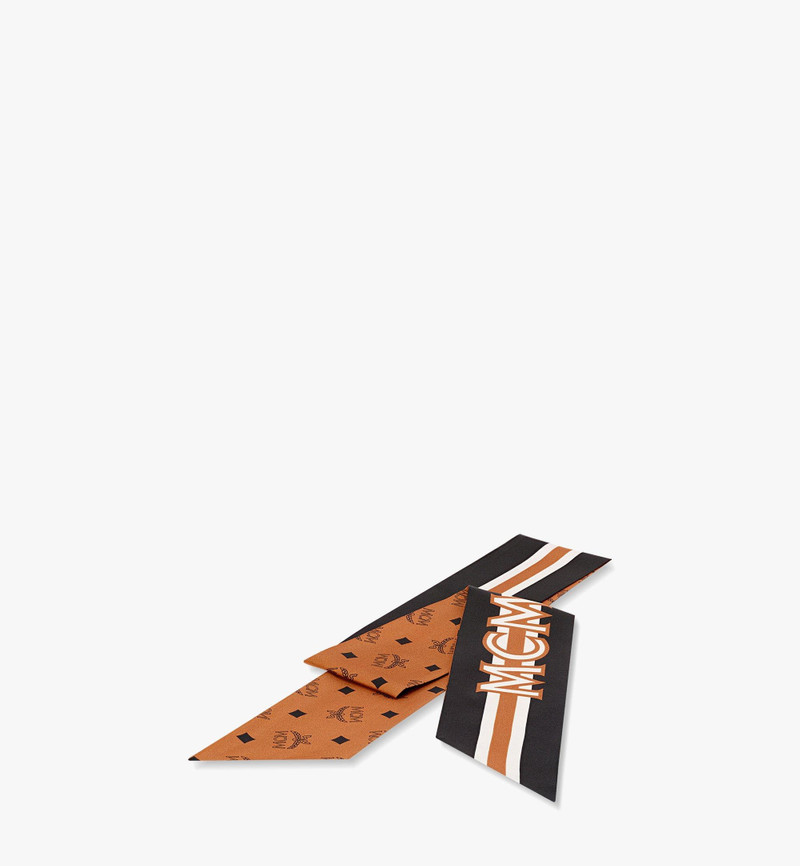 Monogram Print Petite Silk Scarf 3