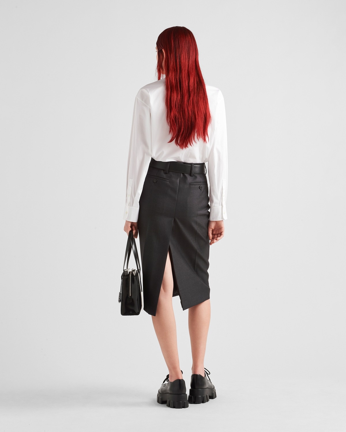 Wool gabardine skirt - 5