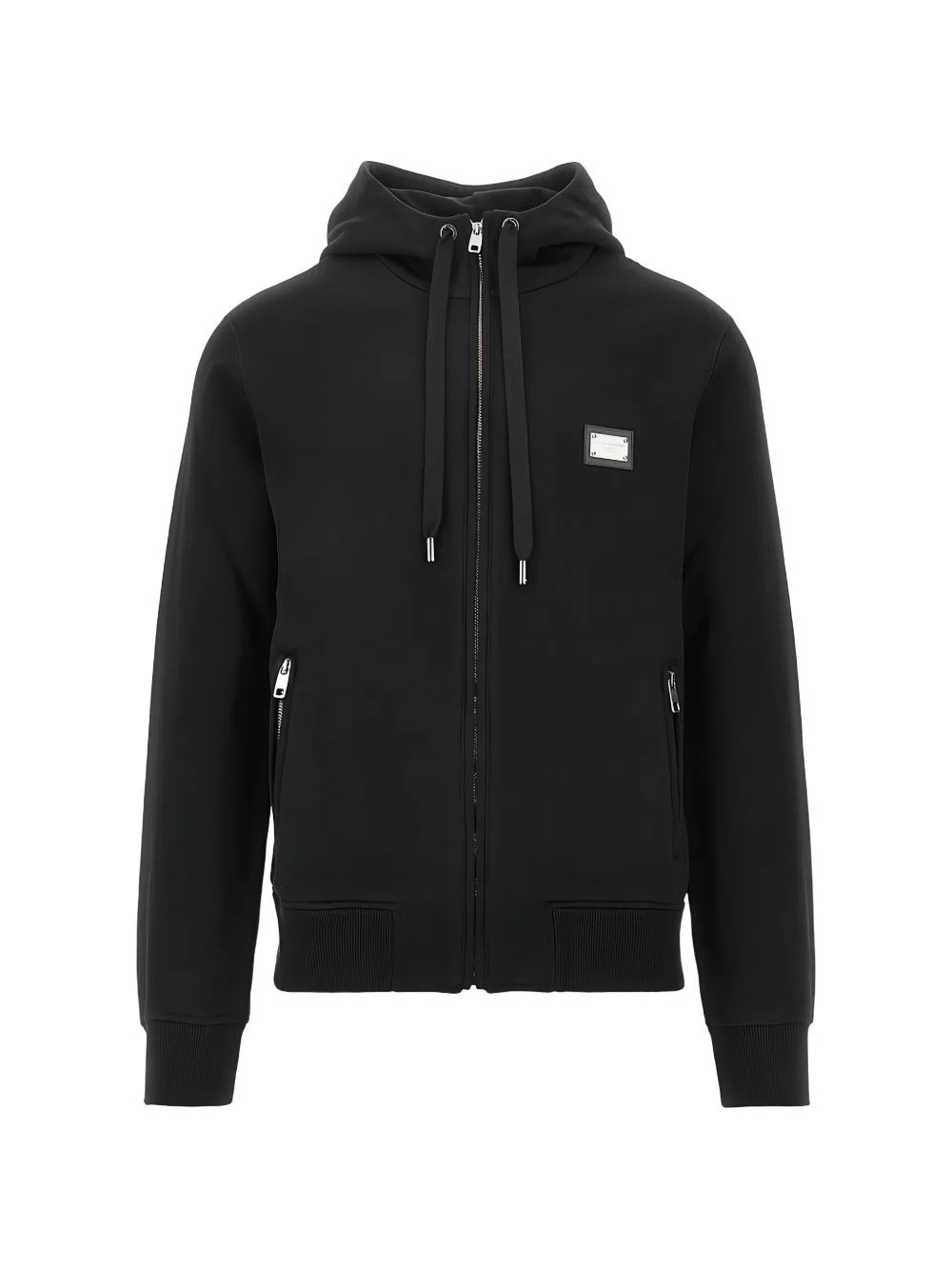 hooded zip-up sweatshirt - 1