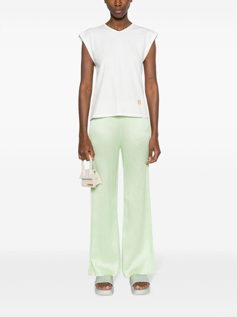 forte_forte straight-leg pleated trousers outlook