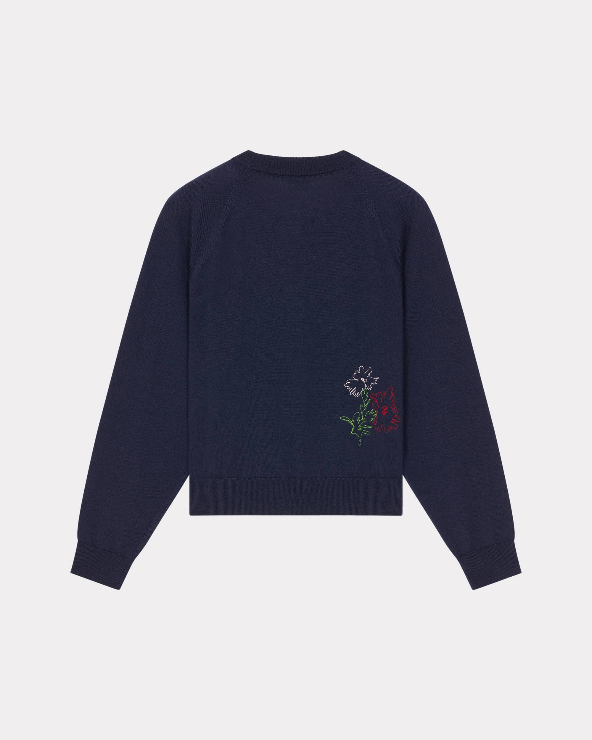 'KENZO Drawn Flowers' embroidered cardigan - 2